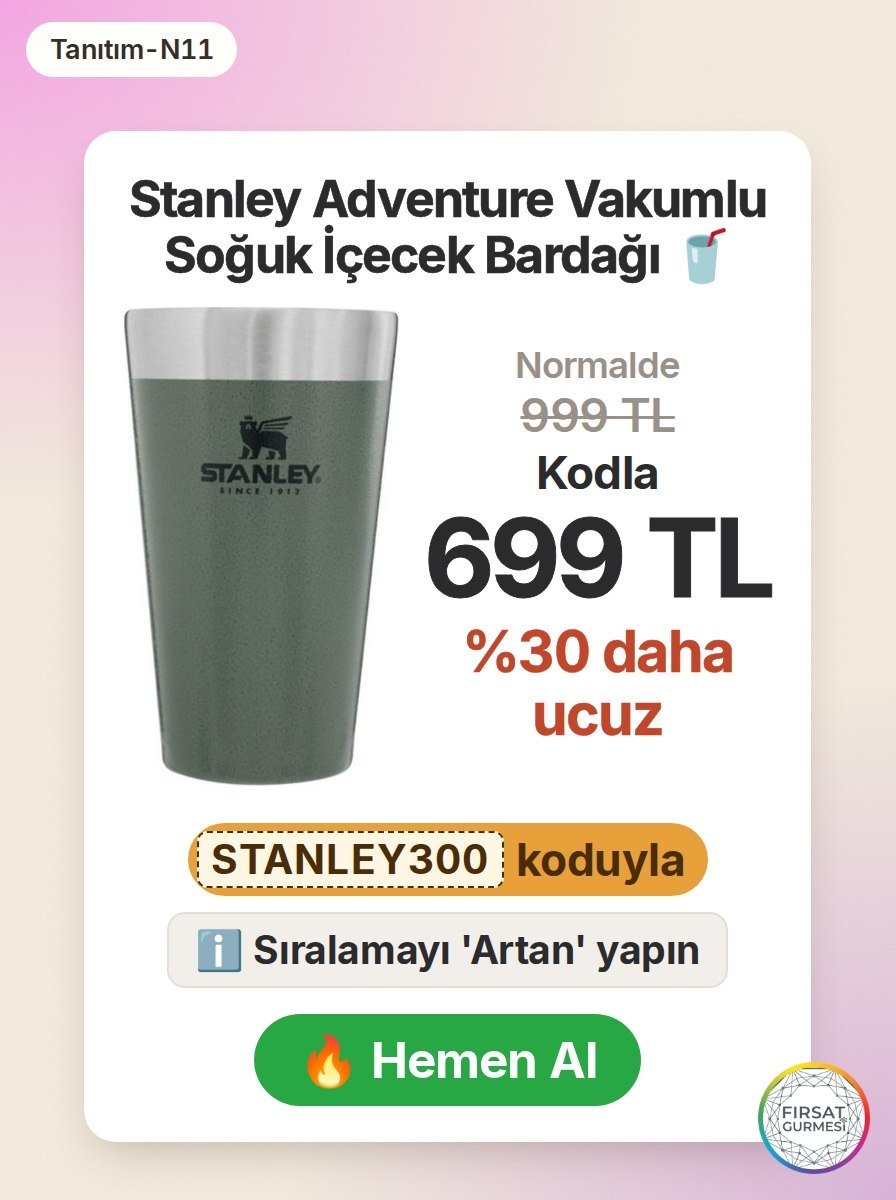 Stanley Adventure Vakumlu Soğuk İçecek Bardağı