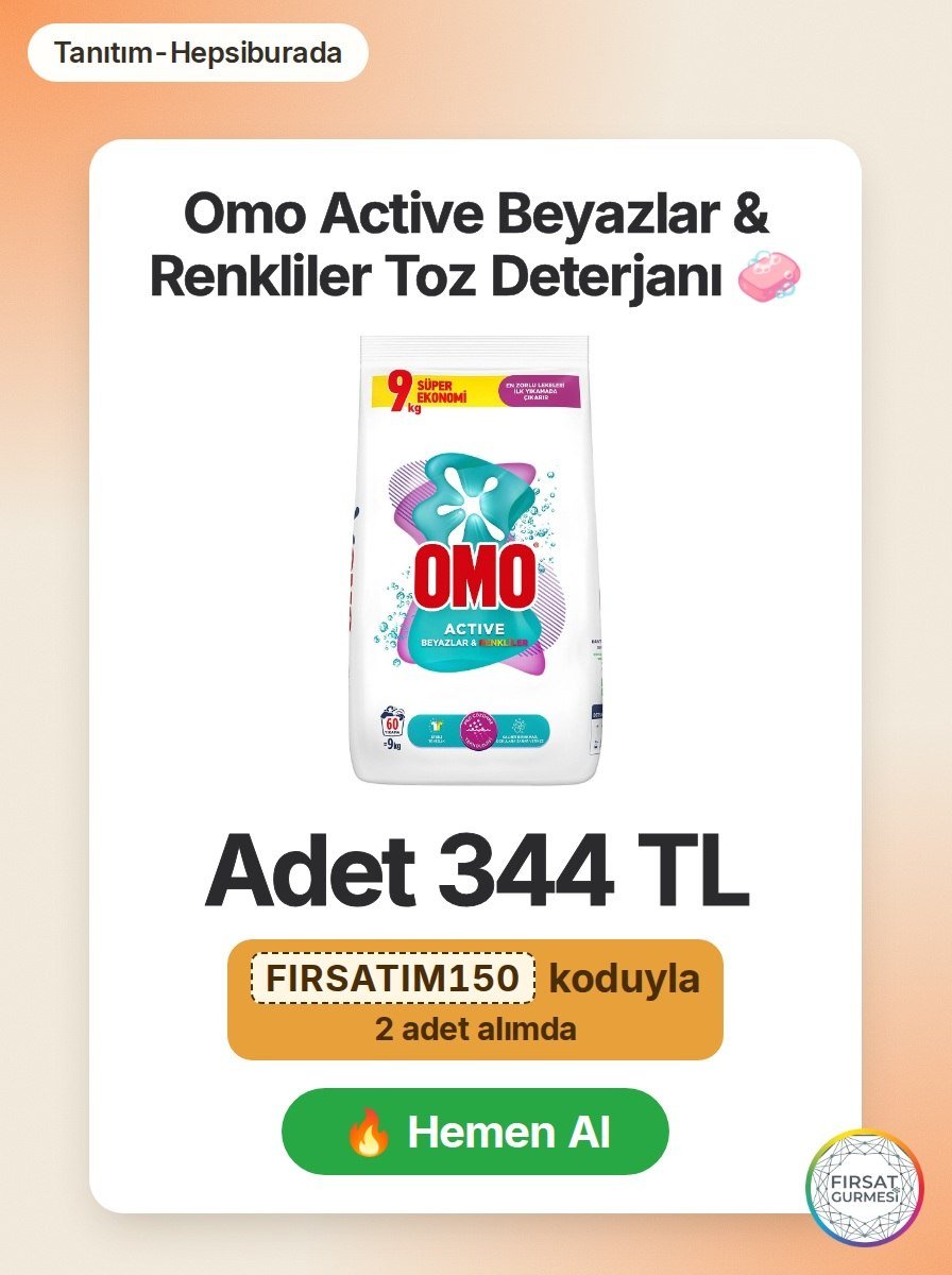 Omo Active Beyazlar & Renkliler Toz Deterjanı