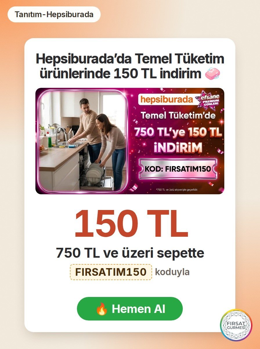 Hepsiburada’da Temel Tüketim ürünlerinde