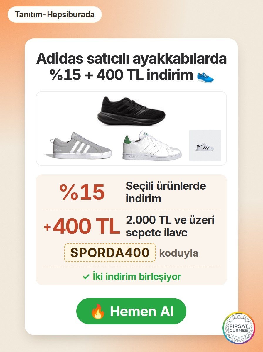 Adidas satıcılı ayakkabılarda