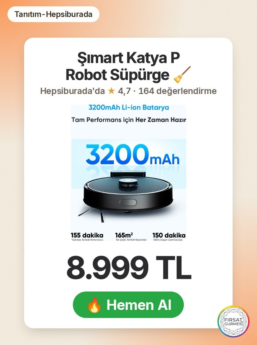 Şımart Katya P Robot Süpürge