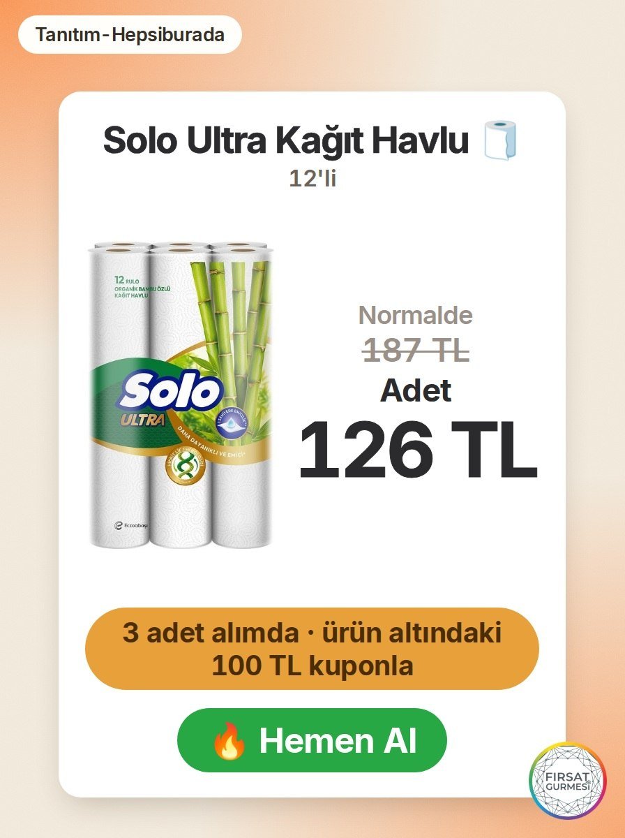 Solo Ultra Kağıt Havlu 12'li