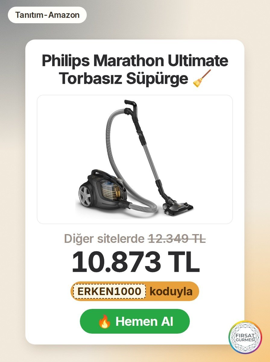 Philips Marathon Ultimate Torbasız Süpürge