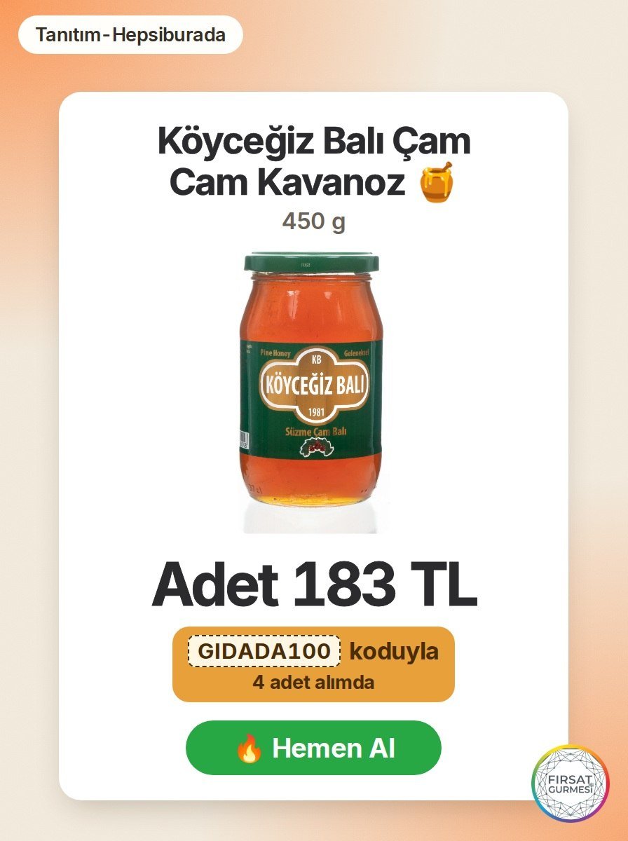 Köyceğiz Balı Çam Balı 450 G Cam Kavanoz