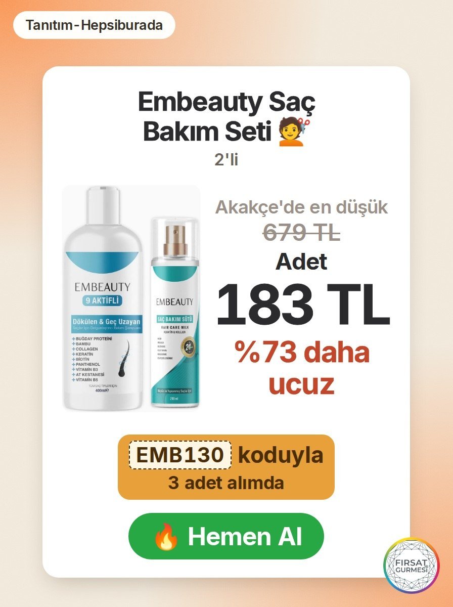 Embeauty 2’li Saç Bakım Seti